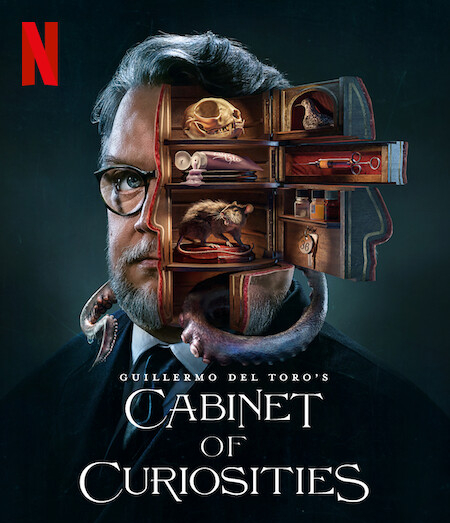 Poster oficial da série "Gabinete de Curiosidades" de Guillermo Del Toro.