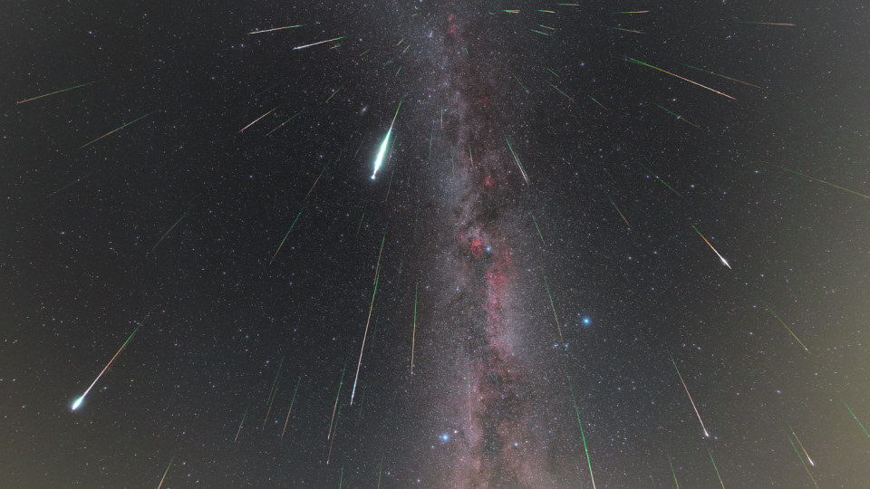 Foto de Perseidas, a "chuva de estrelas" que acontece todos os anos em agosto.